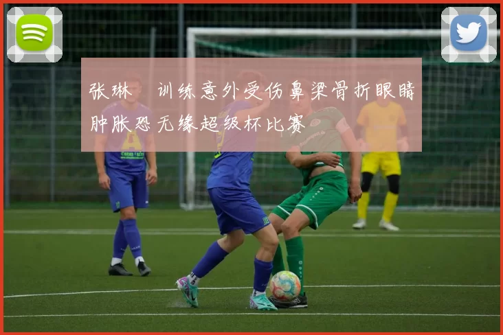 张琳芃训练意外受伤鼻梁骨折眼睛肿胀恐无缘超级杯比赛